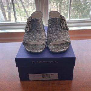Stuart Weitzman Jeweled Theone Mules size 8.5